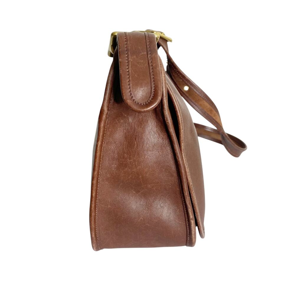 Coach Authentic Vintage Patricia Legacy Flap Leather Crossbody Dark Brown - Picture 4 of 14